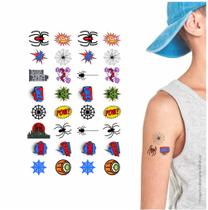 160 Tatuagem Infantil Temporária Spider Boy Kit Festa 32-005 - Tatuagem Mania