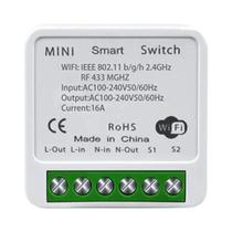 16A Tuya WiFi Smart Switch RF433MHz Sem Fio Mini Botão Redondo Controle De Voz Alexa Google