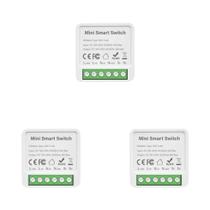16a Zigbee Tuya Inteligente Wifi Módulo De Interruptor De Luz Controle Bidirecional Diy Mini
