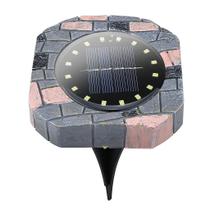 16led luzes solares subterrâneo enterrado jardim gramado deck estrada lâmpada de parede ao ar livre