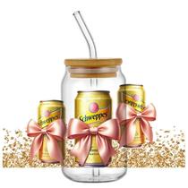 16oz Libbey Glass Can Cartoon Sodas Series UV DTF Decal Wrap Coffee Car Sticker DIY