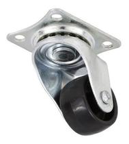 (16pçs) Rodinhas 25mm Preta Rodízio Base Giratorio P/ Moveis