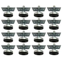 (16pçs) Sapata, Pé Nivelador C/ Placa 30x45mm Rosca 5/16 (16pçs) Sapata, Pé Nivelador C/ Placa 30x45mm Rosca 5/16