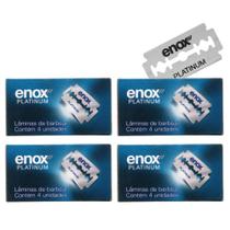 16UN Lâmina De Barbear Fio Duplo Platinum Enox