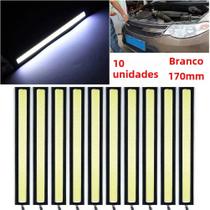 17 Cm Super Brilhante À Prova D 'água Led Cob Luzes De Nevoeiro Do Carro Barras De Tira Branca 10