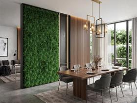 17 Placas de Folhagens Artificiais Painel Decorativo 3D Verde Realista para Parede e Jardim Vertical