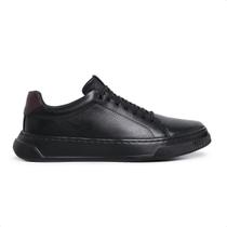 17010LC-Tenis de couro forrado em couro palmilha gel conforto masculino