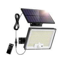 172LED Holofote Solar Externo À Prova D'água Sensor De Movimento Controle Remoto 3 Modos Pátio