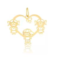 1783674 Pingente Filhos Coração 2 Meninas E 1 Menino Ouro 18k 0.4gr 1783674 Pingente Filhos Coração 2 Meninas E 1 Menino Ouro 18k 0.4gr