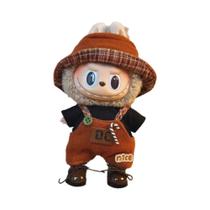 17cm mini boneca labubu brinquedo de algodão de pelúcia diy vestir roupas boneca conjunto presente 17cm mini boneca labubu brinquedo de algodão de pelúcia diy vestir roupas boneca conjunto presente