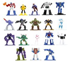 18 Bonecos Fundidos Toy Jada Toys Transformers Nano Metalfigs - Pacote Completo