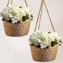 18 buques mini hortênsia flor artificial preço atacado decoração de festa casamento arranjo floral - Decora Flores Artificiais