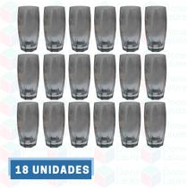 18 Copo de Vidro Cinza 370ML Suco Água Drinks Bebidas Buffet 18 Copo de Vidro Cinza 370ML Suco Água Drinks Bebidas Buffet