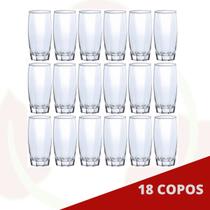 18 Copo de Vidro Florence 370ML Transparente LongDrink Bebidas