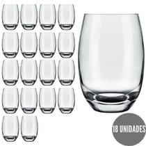 18 Copos Aruba 465ml Nadir Vidro Transparente Drinks Luxo