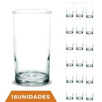 18 Copos Brooklyn 330ml Agua Vidro Transparente Suco Nadir 18 Copos Brooklyn 330ml Agua Vidro Transparente Suco Nadir