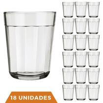 18 Copos Vidro Cachaça Americano Dose Shot 45ml Pinga Nadir