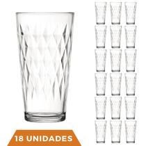 18 Copos Vitrage 350ml Agua Vidro Transparente Suco Nadir 18 Copos Vitrage 350ml Agua Vidro Transparente Suco Nadir