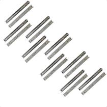18 Corrediças Telescópicas 35Cm Gaveta Trilho Zinca. 9Pares 18 Corrediças Telescópicas 35Cm Gaveta Trilho Zinca. 9Pares