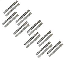 18 Corrediças Telescópicas 35Cm Gaveta Trilho Zinca. 9Pares 18 Corrediças Telescópicas 35Cm Gaveta Trilho Zinca. 9Pares