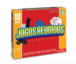 18 Jogos Reunidos - Dama Trilha Ludo Xadrez + 14 Jogos - Nig