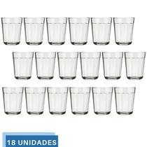18 Mini Copos Americano Shot Cachaça 45ml Vidro Dose Nadir