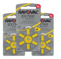 18 Pilhas Auditivas Rayovac Tamanho 10 / Pr70 / A10