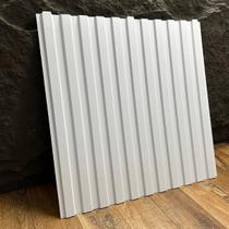 18 Placas 3d Pvc Painel Ripado Parede Revestimento 50 X 50cm Lavável Durável Faixada Moldura Impermeável Fácil Instalação Kit 4,5m²