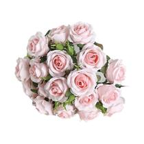 18 Rosas Individuais em Mão, Buquê de Flores Acabado, Decoração para Sala de Estar, Flor Artificial