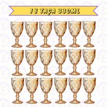 18 Taça Diamante de Vidro Ambar Metalizada 330ML Eventos 18 Taça Diamante de Vidro Ambar Metalizada 330ML Eventos
