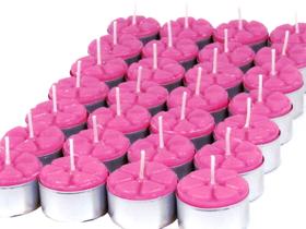 18 Velas Aromáticas de Rosas Luxo Aromatizada Rechaud - Velitas (r)