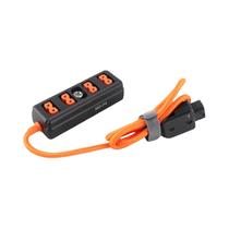 180 graus Cabo Divisor D-Tap Rotativo Com 4 Portas Fêmea Para Fonte De Alimentação De Bateria V-mount