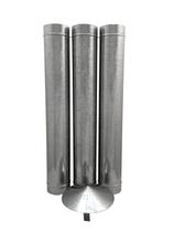 1,80 m de duto galvanizado de 100 mm de diâmetro com chapéu chinês 1,80 m de duto galvanizado de 100 mm de diâmetro com chapéu chinês