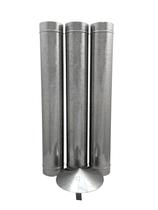 1,80 m de duto galvanizado de 180 mm de diâmetro com chapéu chinês 1,80 m de duto galvanizado de 180 mm de diâmetro com chapéu chinês