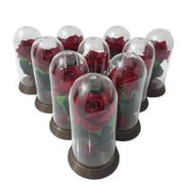 180 Mini Cúpulas - A Bela e A Fera - 11 Cm A Rosa Vermelha 180 Mini Cúpulas - A Bela e A Fera - 11 Cm A Rosa Vermelha
