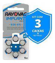 180 Pilhas Baterias 675 Pr44 Implant Coclear Rayovac 180 Pilhas Baterias 675 Pr44 Implant Coclear Rayovac