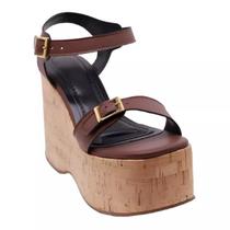 182176FP-Sandália Feminino Anabela Cortiça Plataforma Floter 182176FP-Sandália Feminino Anabela Cortiça Plataforma Floter