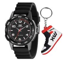 1883763 Relogio Masculino X-watch A Prova D'agua kit Xmpp0048