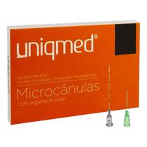 18Gx50mm Microcânulas Com Agulha Auxiliar 18G Uniqmed 12Un