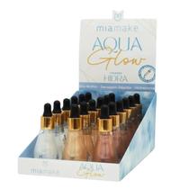 18un Iluminador Corporal Aqua Glow Liquido Mia Make 3 Cores