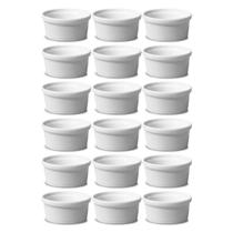 18x Ramekim Liso 40ml Refratário Porcelana Hotel Buffet - Terramada