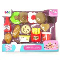 19 Peças Hamburguer Cjt Guloseimas 689-2 - BBR TOYS R2961 19 Peças Hamburguer Cjt Guloseimas 689-2 - BBR TOYS R2961