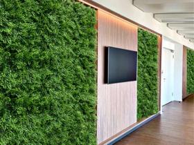 19 Placas Decorativas de Plantas Artificiais Permanentes Verde Painel Realista 3D Paredes e Jardins