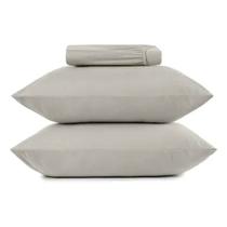1,93m x 2,03m x 40cm-jogo cama simples king 3pc malha 100% algodao - cinza platinum 1,93m x 2,03m x 40cm-jogo cama simples king 3pc malha 100% algodao - cinza platinum