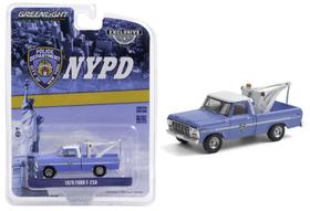 1979 Ford F-250 Guincho - NYPD Polícia de Nova York - Hobby Exclusive - 1/64 - Greenlight