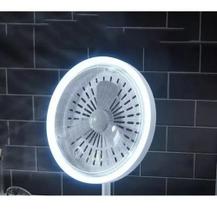 1espelho De Led C/ Ventilador Mini Espelho Aumento Usb Pilha