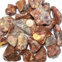 1Kg Calcedônia Mosaico Rolado Natural - Pedras de 20 a 35mm Tipo B
