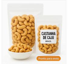 1kg Castanha Caju Torrada W1 Inteira Top Premium Sem Sal