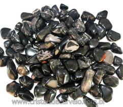 1Kg de Ônix Preto Rolado - Pedra Natural para Artesanato e Práticas Esotéricas (10 a 20mm)
