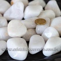 1kg de Quartzo Leitoso Rolado - Pedra Natural G 30 a 45mm Tipo B 1kg de Quartzo Leitoso Rolado - Pedra Natural G 30 a 45mm Tipo B